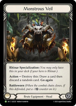 Monstrous Veil - LGS232 (232) [PR] - Flesh and Blood TCG Single