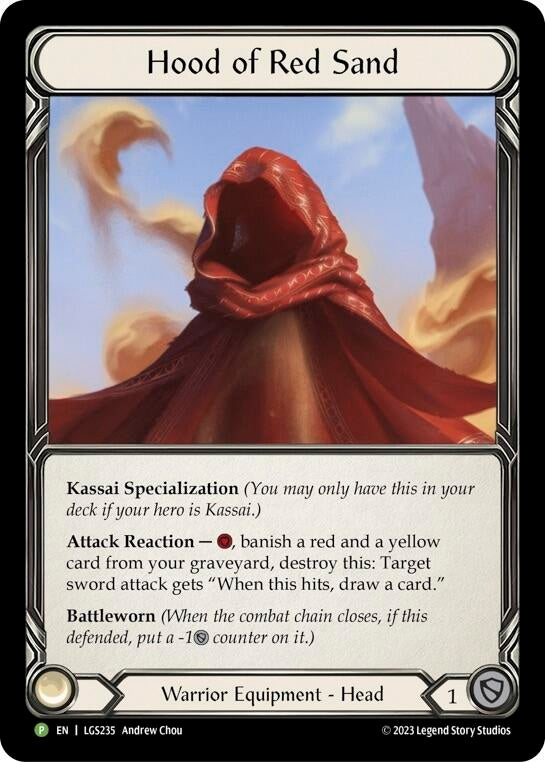 Hood of Red Sand - LGS235 (235) [PR] - Flesh and Blood TCG Single