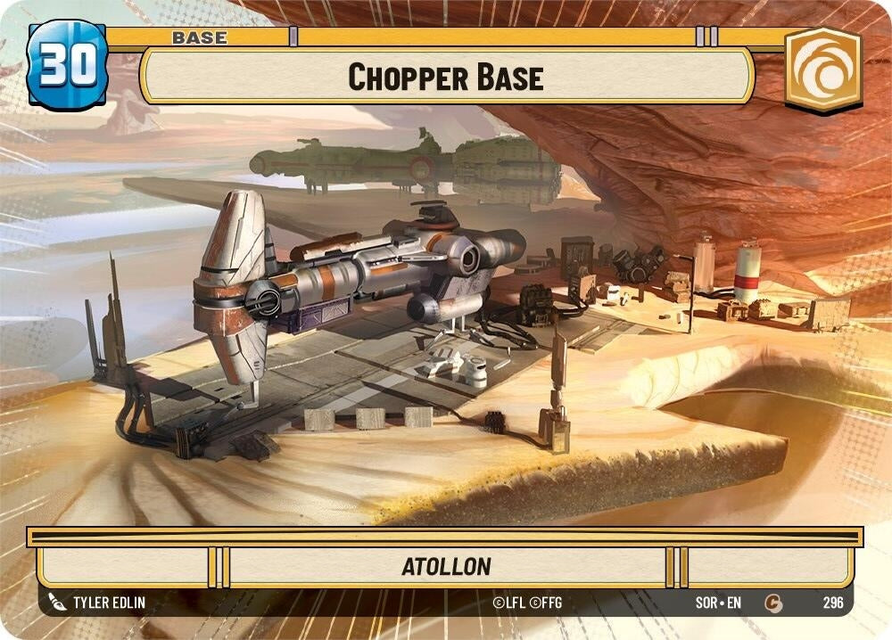 Chopper Base // Shield (Hyperspace) (296) (SOR) - Star Wars: Unlimited Single