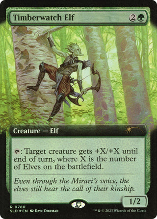 Timberwatch Elf (Extended Art) (780) [SLD] - MTG Single