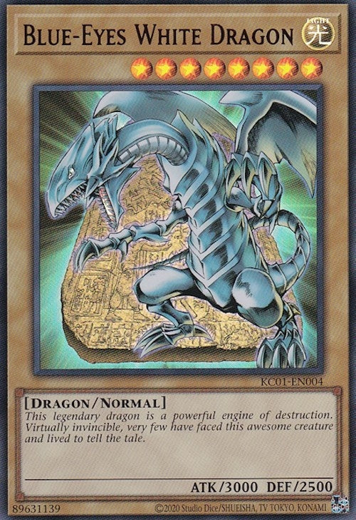 Blue-Eyes White Dragon (UR) (1004) (KC01) - YuGiOh Single