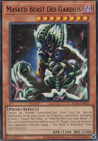 Masked Beast Des Gardius (1023) (KC01) - YuGiOh Single