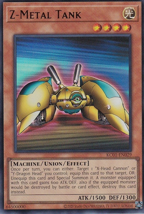 Z-Metal Tank (1029) (KC01) - YuGiOh Single