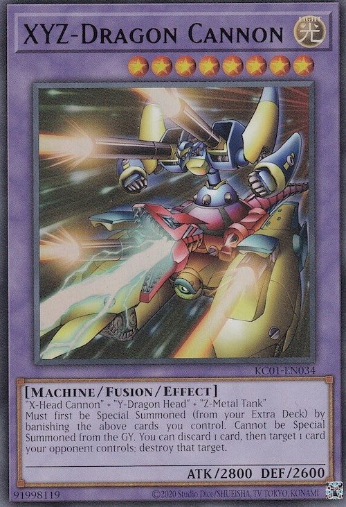 XYZ-Dragon Cannon (Japanese Artwork) (1034) (KC01) - YuGiOh Single
