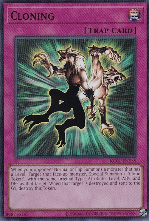 Cloning (1058) (KC01) - YuGiOh Single