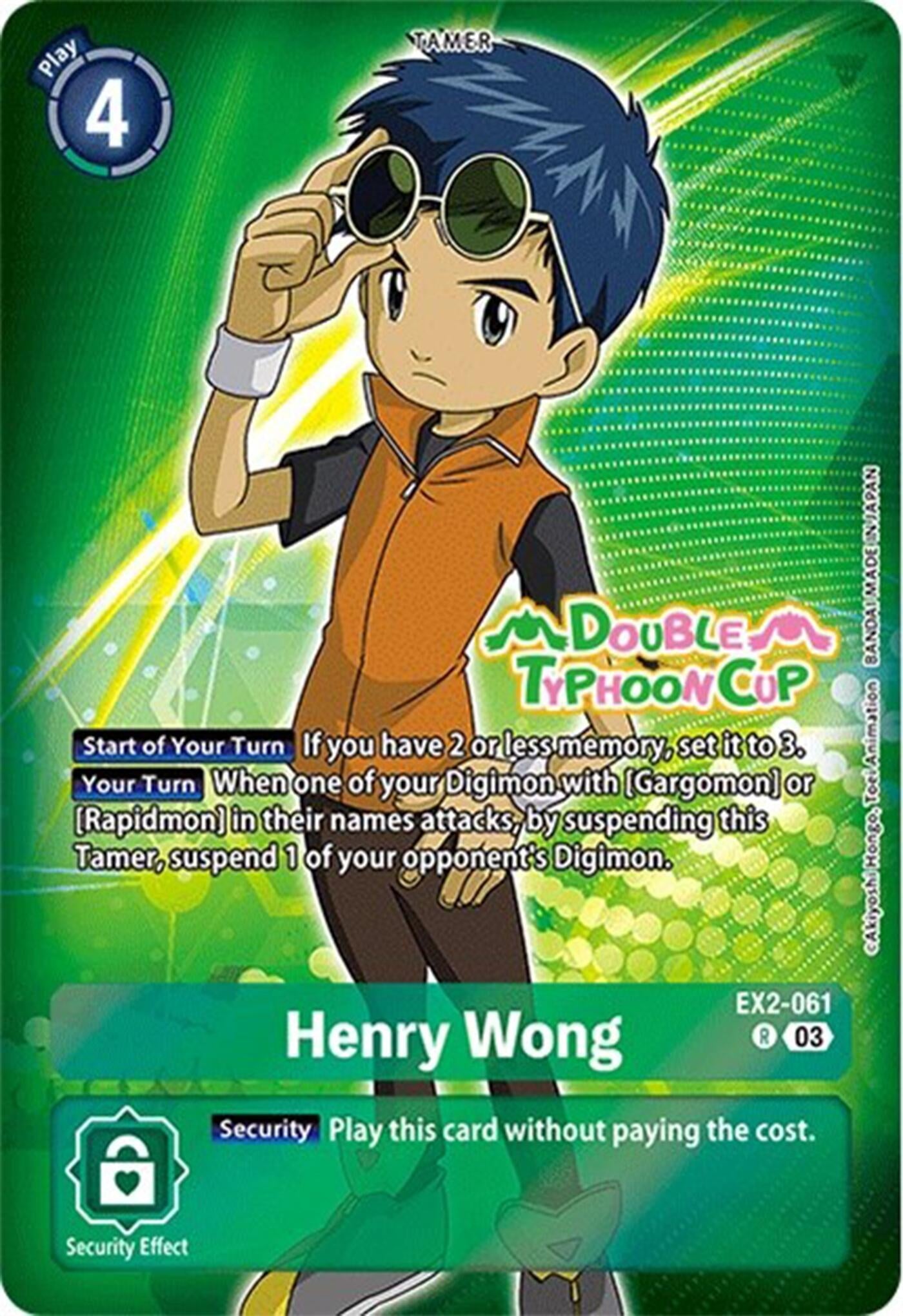 Henry Wong (Reprint) (2061) [ST17_PR] - Digimon Card Game Single