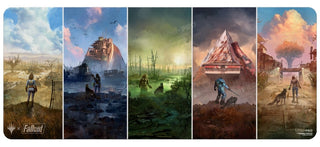 Fallout Wasteland Basic Lands Medley 6ft Table Playmat for Magic: The Gathering - Playmats Sealed