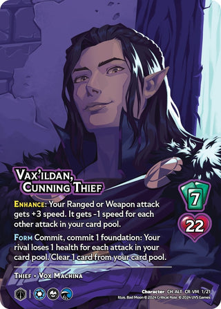 Vax’ildan Cunning Thief (Alternate Art) (121) [VMMN] - UniVersus Single