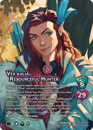 Vex’ahlia Resourceful Hunter (Alternate Art) (221) [VMMN] - UniVersus Single