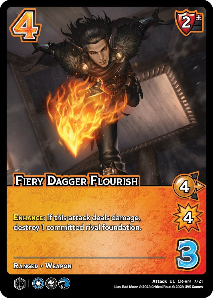 Fiery Dagger Flourish (721) [VMMN] - UniVersus Single