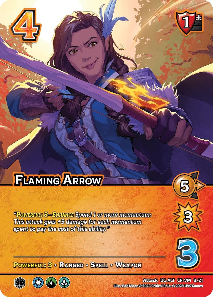 Flaming Arrow (Alternate Art) (821) [VMMN] - UniVersus Single