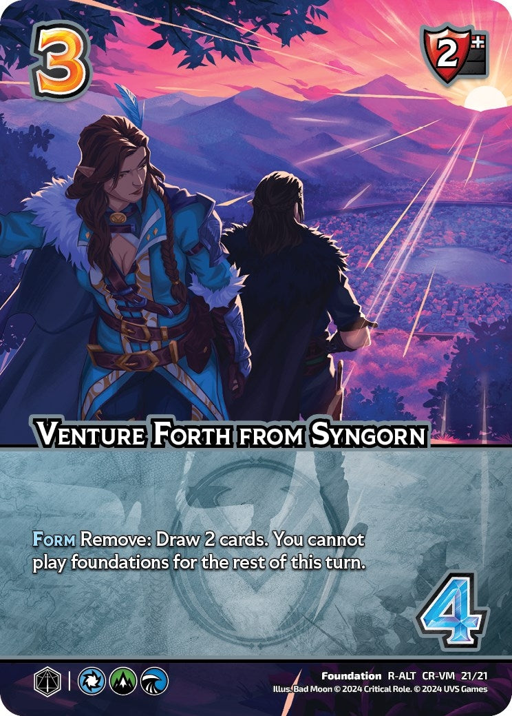 Venture Forth from Syngorn (Alternate Art) (2121) [VMMN] - UniVersus Single