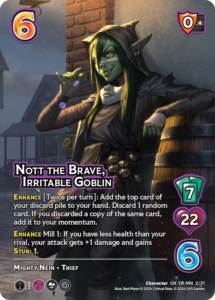 Nott the Brave Irritable Goblin (221) [VMMN] - UniVersus Single