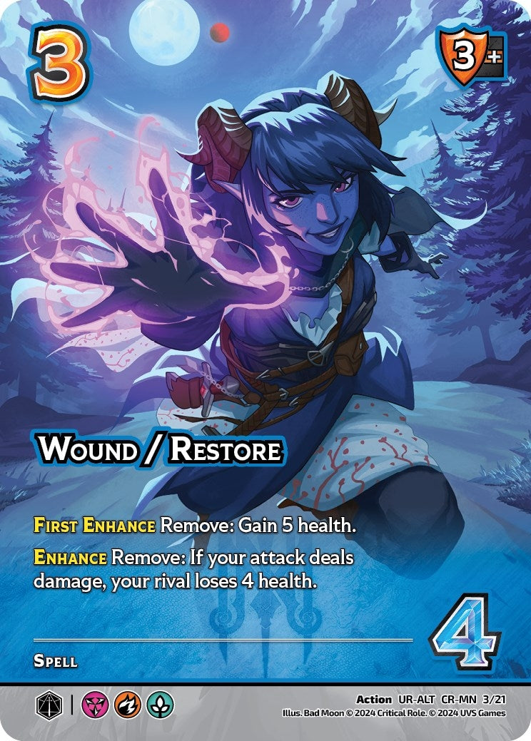 Wound / Restore (Alternate Art) (321) [VMMN] - UniVersus Single