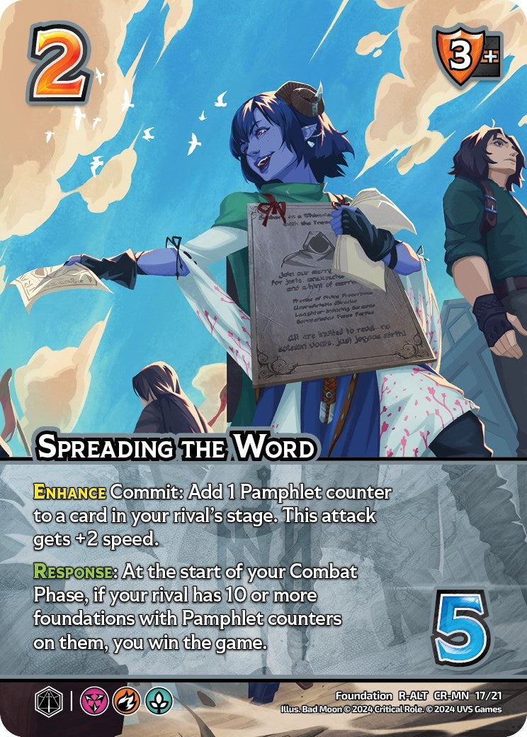 Spreading the Word (Alternate Art) (1721) [VMMN] - UniVersus Single