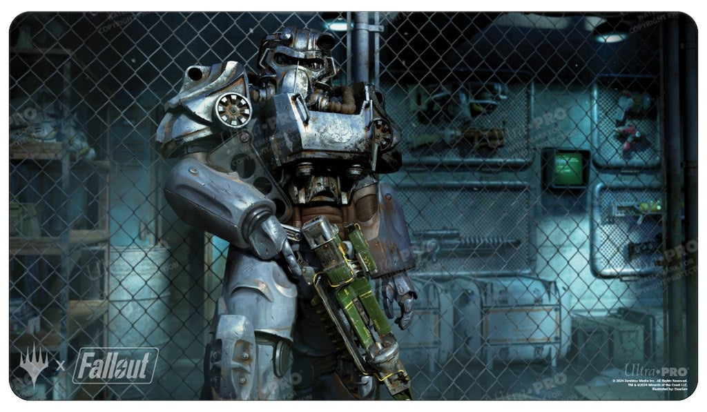 Fallout Puresteel Paladin Standard Gaming Playmat for Magic: The Gathering - Playmats Sealed