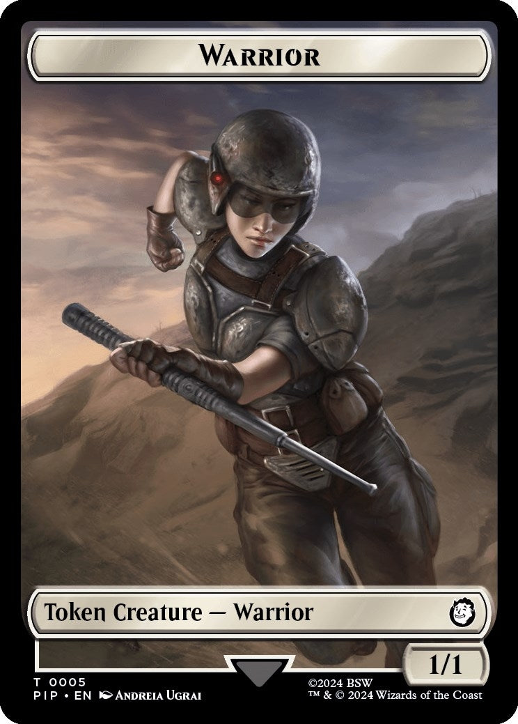Warrior // Food (0012) Double-Sided Token (0) [PIP] - MTG Single