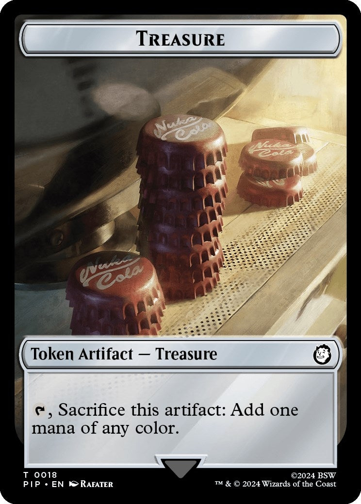 Treasure (0018) // Energy Reserve Double-Sided Token (0) [PIP] - MTG Single