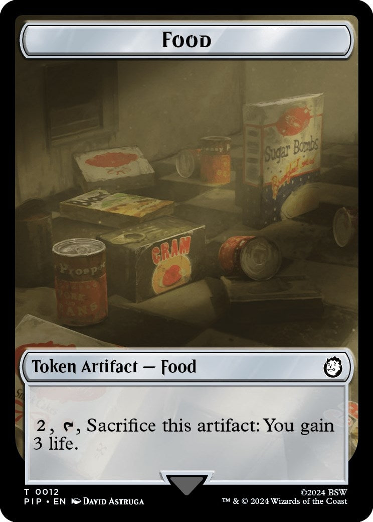 Food (0012) // Clue Double-Sided Token (0) [PIP] - MTG Single