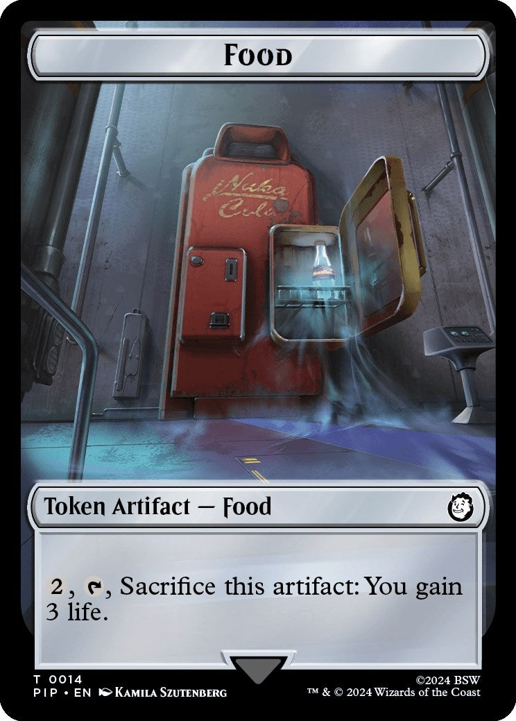 Food (0014) // Human Soldier Double-Sided Token (0) [PIP] - MTG Single