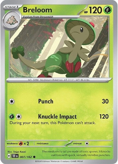 Breloom (007/162) (TEF) - Pokemon Single