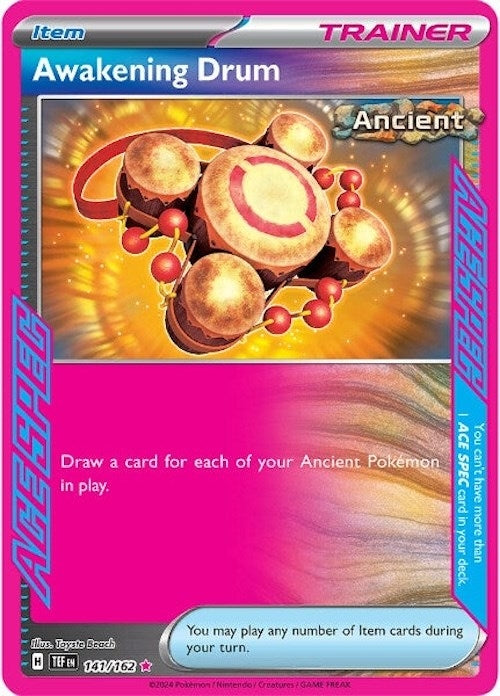 Awakening Drum (141/162) (TEF) - Pokemon Single
