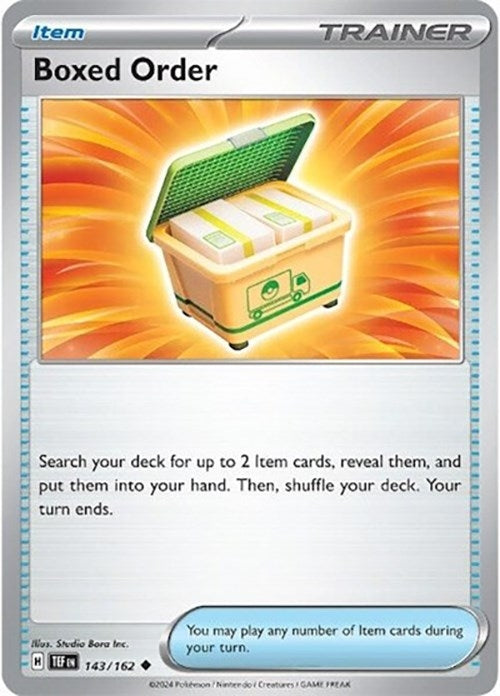 Boxed Order (143/162) (TEF) - Pokemon Single