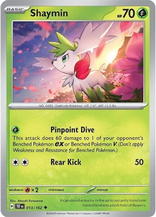 Shaymin (013/162) (TEF) - Pokemon Single