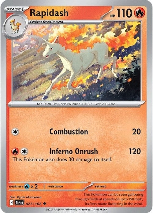 Rapidash (027/162) (TEF) - Pokemon Single
