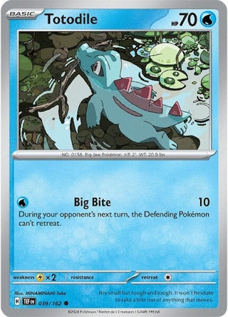 Image for Totodile (039/162) (SV05: Temporal Forces) - Pokemon