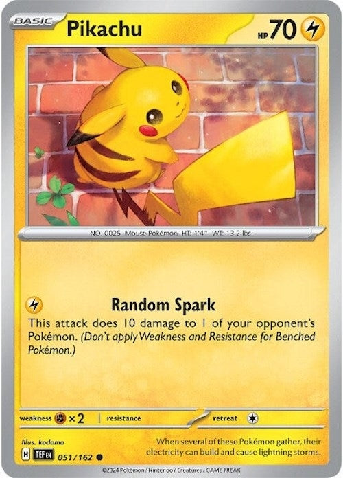 Pikachu (051/162) (TEF) - Pokemon Single