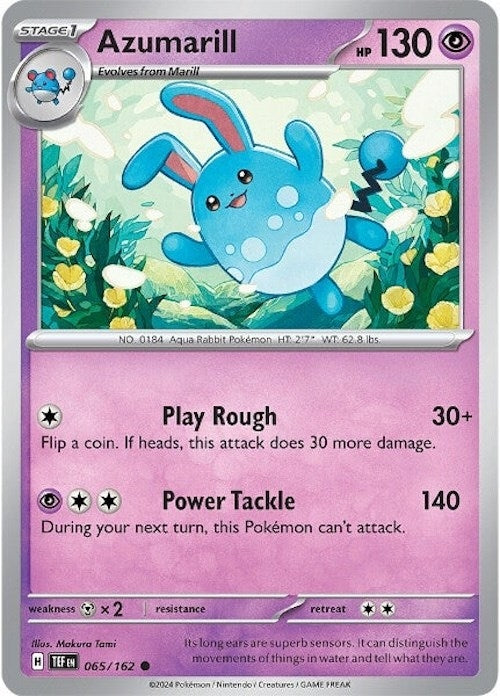 Azumarill (065/162) (TEF) - Pokemon Single