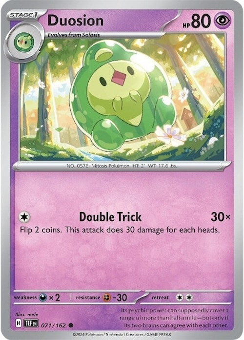 Duosion (071/162) (TEF) - Pokemon Single