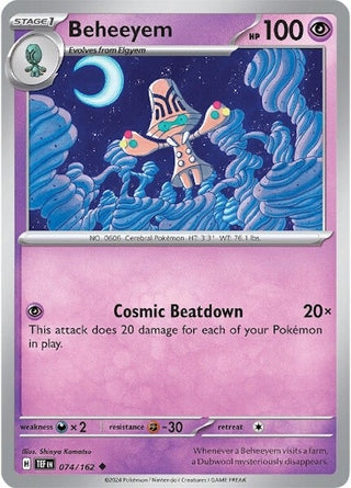 Beheeyem (074/162) (TEF) - Pokemon Single