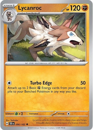 Image for Lycanroc (090/162) (SV05: Temporal Forces) - Pokemon