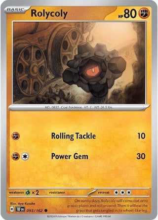 Rolycoly (093/162) (TEF) - Pokemon Single