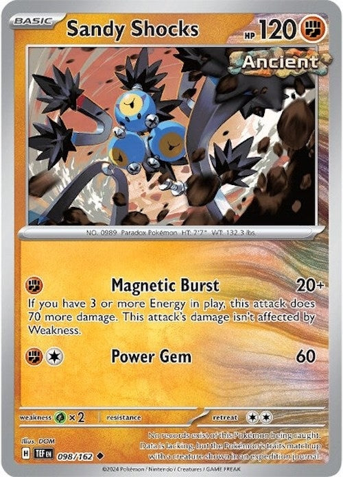 Sandy Shocks (098/162) (TEF) - Pokemon Single