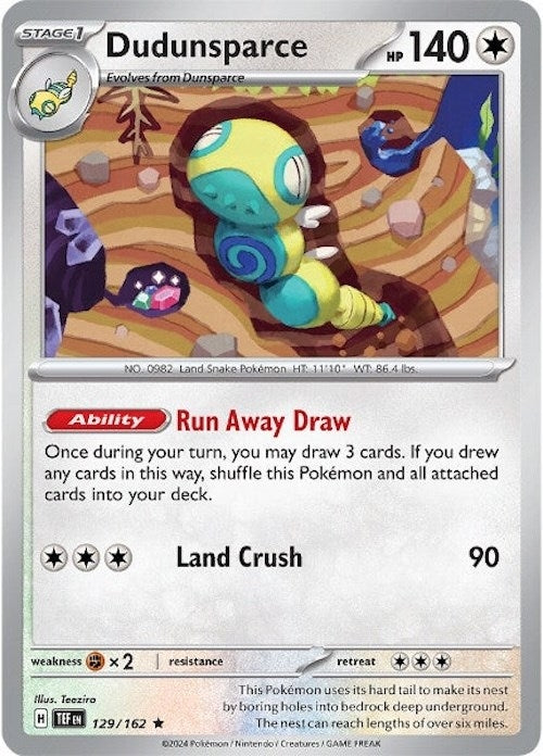 Image for Dudunsparce (129/162) [SV05: Temporal Forces]