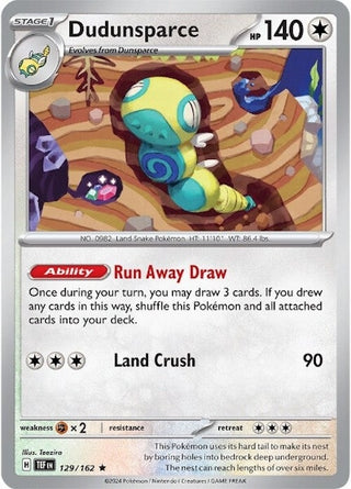 Image for Dudunsparce (129/162) [SV05: Temporal Forces]