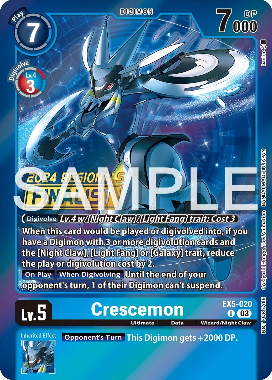 Crescemon (2024 Regionals Finalist) (5020) [EX05] - Digimon Card Game Single