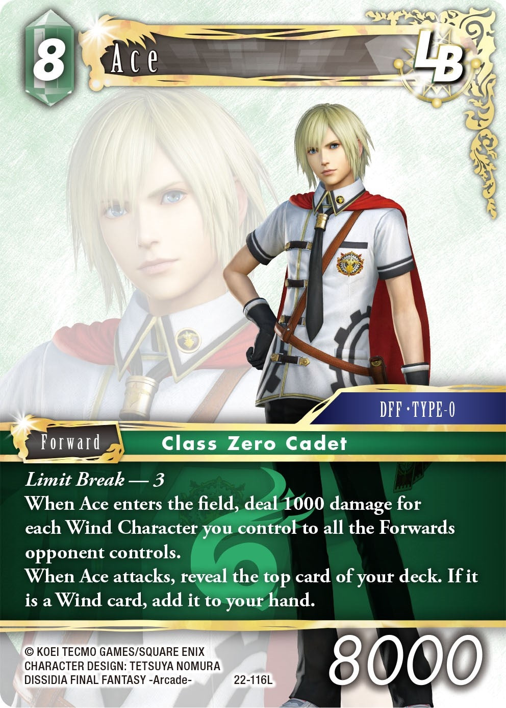 Ace LB (22) [22] - Final Fantasy TCG Single