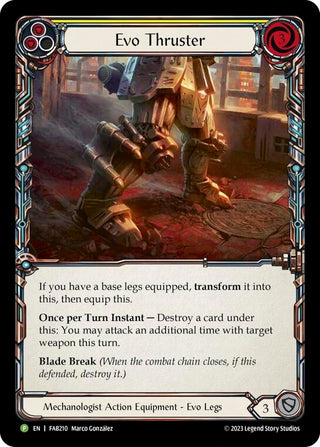 Evo Thruster - FAB210 (210) [PR] - Flesh and Blood TCG Single