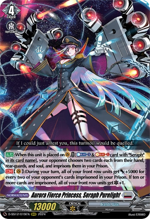 Aurora Fierce Princess Seraph Purelight (12019) [D-SS12] - Cardfight Vanguard Single