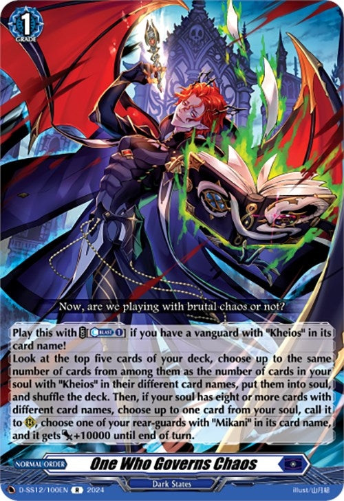 One Who Governs Chaos (12100) [D-SS12] - Cardfight Vanguard Single