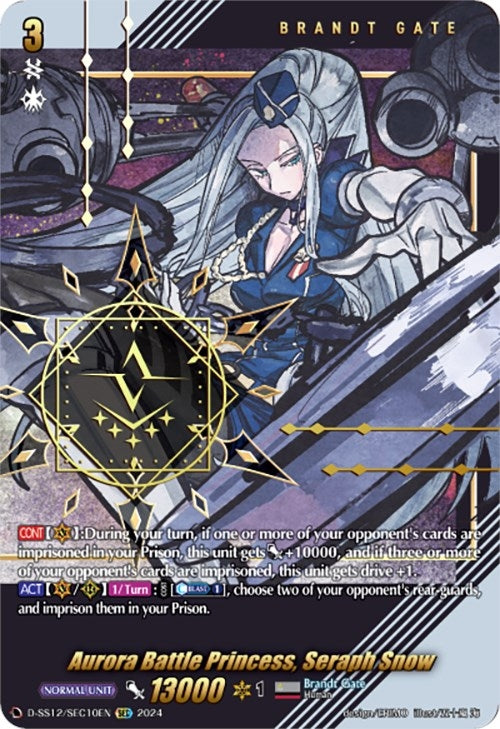 Aurora Battle Princess Seraph Snow (SEC) (1210) [D-SS12] - Cardfight Vanguard Single