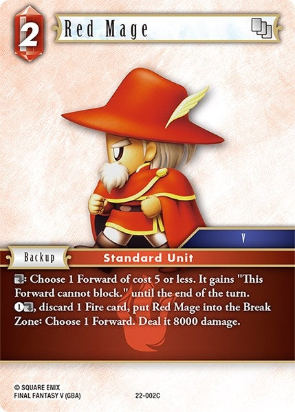 Red Mage (22) [22] - Final Fantasy TCG Single