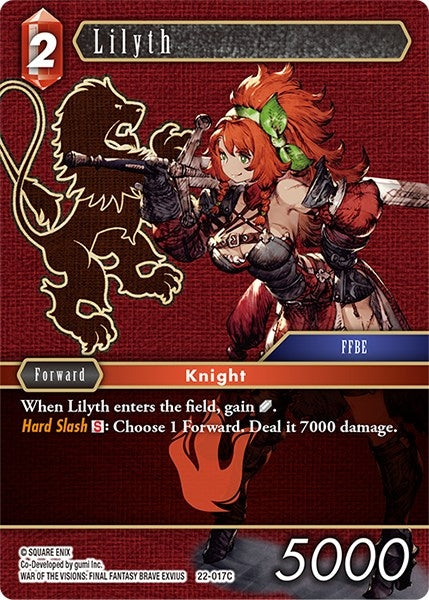 Lilyth (22) [22] - Final Fantasy TCG Single