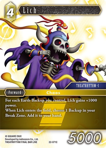 Lich (22) [22] - Final Fantasy TCG Single