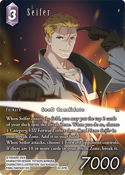 Seifer (Full Art) (22) [22] - Final Fantasy TCG Single