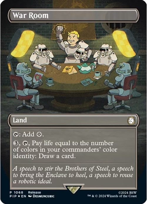 War Room (Borderless) (1068) [LARP] - MTG Single